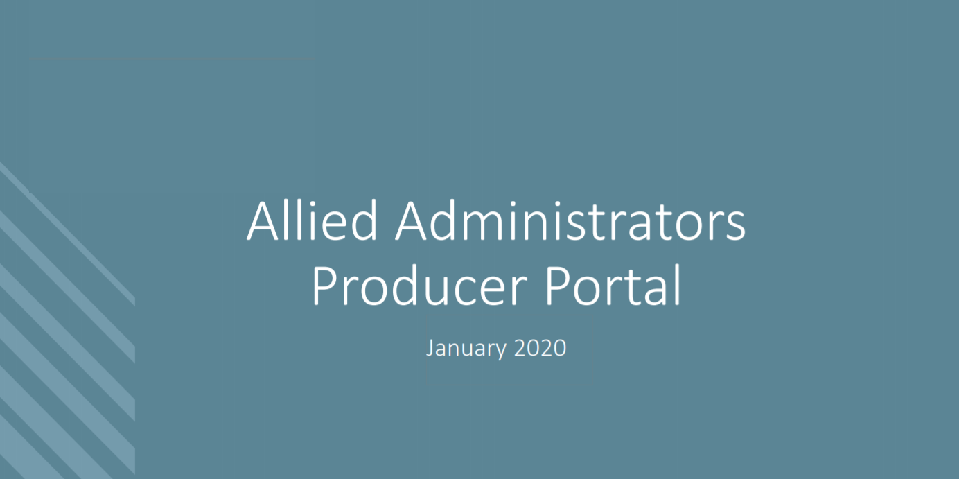 Allied Administrators Rolls Out New Producer Portal