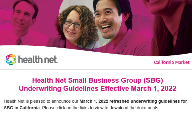 Health Net Updates Underwriting Guidelines Effective 3/1/22