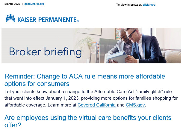 Kaiser Permanente: Family Glitch Rule Change, Virtual Care, and More