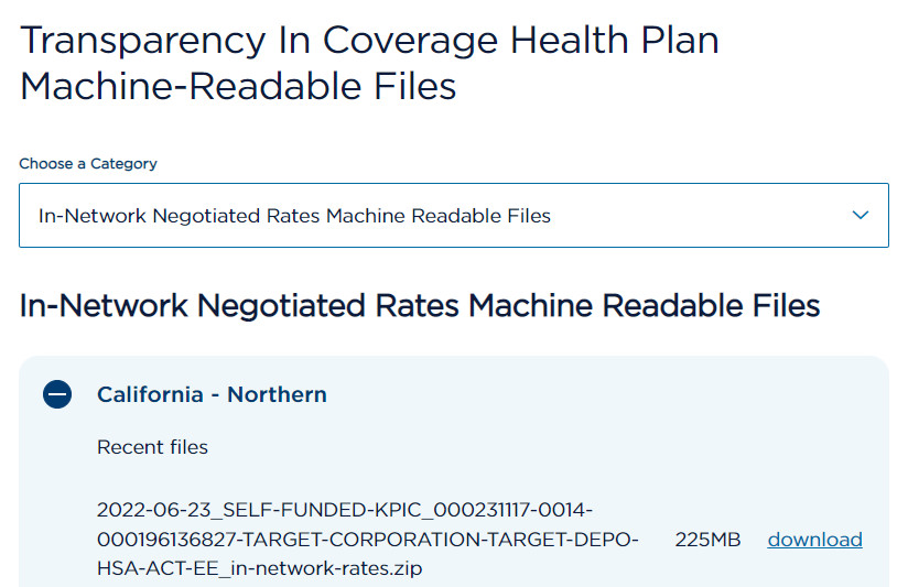 Kaiser Permanente Machine-Readable Files Page On kp.org is Live