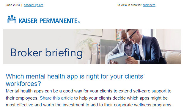 Kaiser Permanente: Mental Health Wellness Apps, Fighting Cancer Event, Medi-Cal Renewals, and More