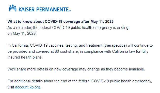 Kaiser Permanente: Updates on COVID-19 Coverage & CAA RxDC Reporting