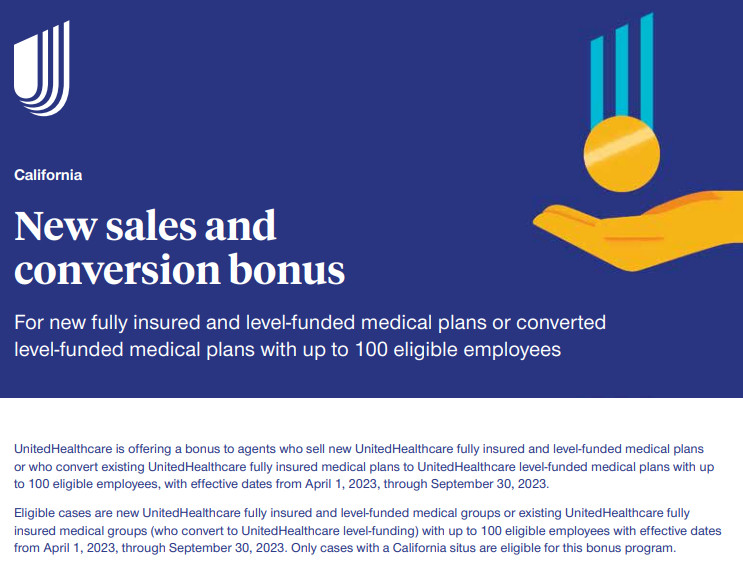 UHC Offers New Sales & Conversion Bonus